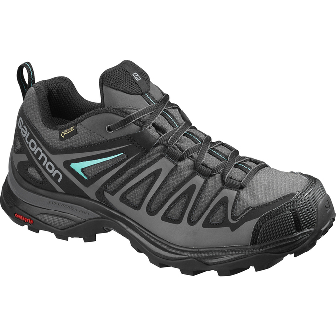 Chaussures De Randonnée Salomon Femme Argent / Noir - Salomon X ULTRA 3 PRIME GTX® W - France (4752-